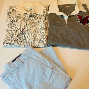 Gap/vineyard vines lot 3 short and T shirts sz XL